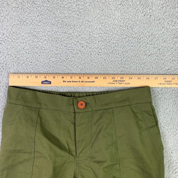 Pamut Apparel Frankie Pant Womens Large Olive Slim Tapered Leg Cotton Twill NEW - Picture 13 of 16